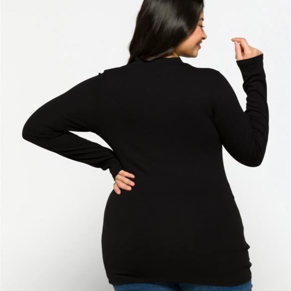 LNA cut-out ribbed top in black - Picture 4 of 7